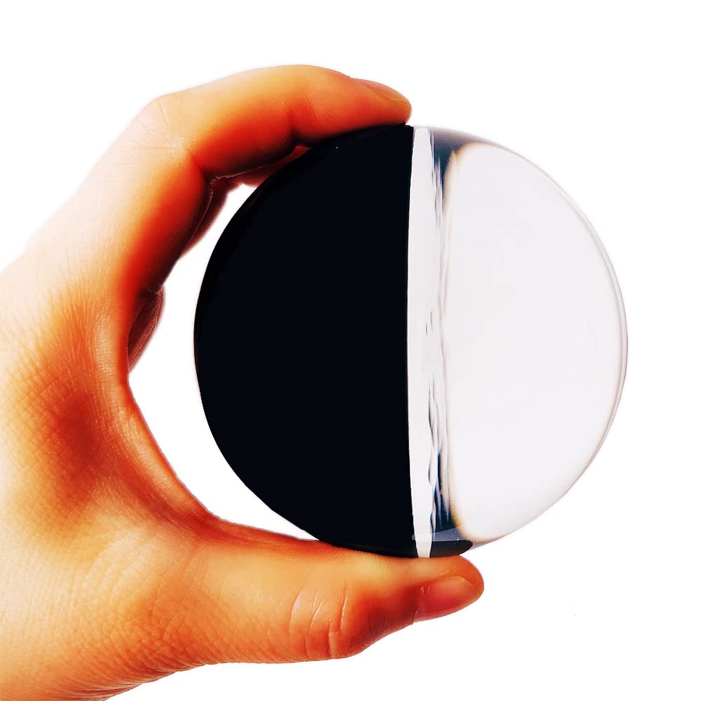 Transparent Colored Two-Tone 80mm Acrylic Contact Juggling Ball for Single Ball Tricks & Stage Performance - 2-Tone Acrylic Sphere in 3.14