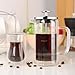 French Press Coffee Tea Maker with 2 Espresso Cups | Double Wall | Stainless Steel Plunger,350ml/10oz by AMFOCUS