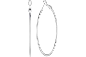 Dainty 70mm 14K Yellow Gold Silver Big Large Hoop Earrings For Women Girls Sensitive Ears Fashion Round Circle Basketball Hug