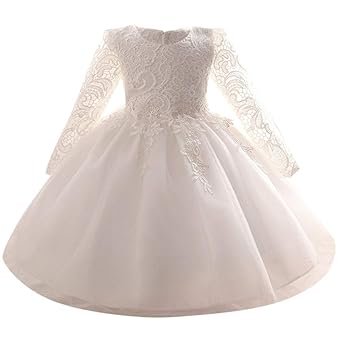Mädchen Hochzeitskleid MEIbax Kleinkind Baby Langrm Prinzessin Kleid Partykleider Abendkleider Cocktailkleid Weihnachtenkleid