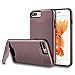 iPhone 7 Case, [Card Slot] [KickStand] bonsalay Dual Layer Soft TPU&Hard PC Shockproof Anti-Scratch Cases Cover with Hybrid Cover For Apple iPhone 7(2016)- Rose Gold