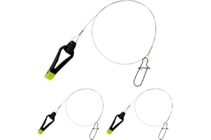 EUPHENG Downrigger Line Release Clips, 18-Inch Leader with Snap, Weight Release Clips for Planer Board Downrigger Trolling Offshore Fishing