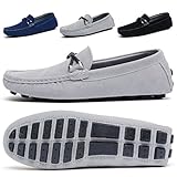 SONLLEIVOO Men's Penny Loafers Moccasins Suede Casual Shoes Sneakers Loafers Slip On Flats Shoes