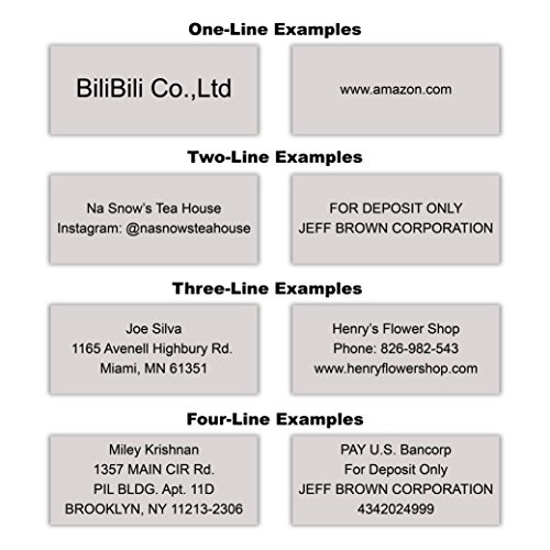 Miseyo Self Inking Custom Stamp Personalize Up to 4 Lines Return Address Stamp - 2 Ink Pads Included
