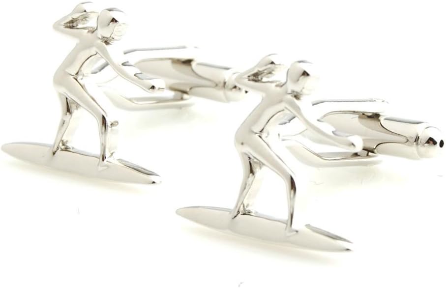 The Smart Man Men's Surfboard Cufflinks
