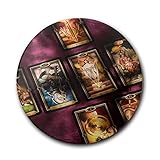 Round Coffee Bar Coasters Vintage Secret Astrology