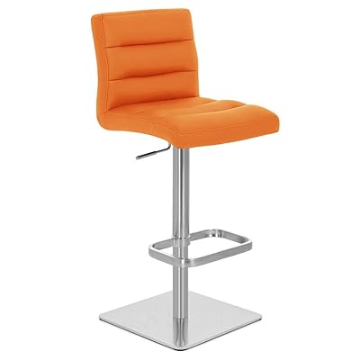 Adjustable Height Swivel Armless Bar Stool Orange Nigeria Ubuy