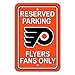 NHL Authentic Reserved Parking Sign. Great for the Office or Man Cave At Home. 12"x18" Parking Sign Let's Everyone Know Who's Your Team. Stake Your Territory