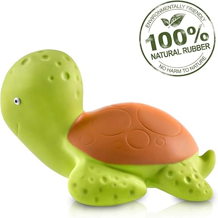 Jouet De Bain Pour Bebe En Caoutchouc Naturel Pur Mele La Tortue De Mer Sans Trous