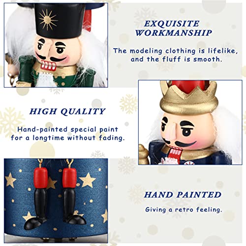 Nutcracker Music Box Wooden Nutcracker Soldier Toy Handmade Nutcracker