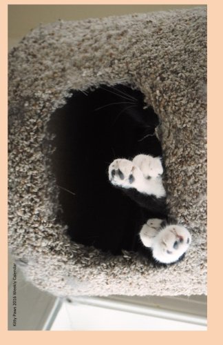 Kitty Paws 2016 Weekly Calendar: 2016 weekly engagement calendar with a cover photo of  white cat paws peaking out from the cat house at Ralphie's ... feline leukemia. (Cats of Ralphie's Retreat)