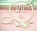 Adorable Kitty Faux Pearl Girl Jewelry 7-piece Set (Ivory)