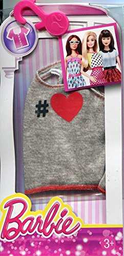 Barbie fashion pack, heather heart tank