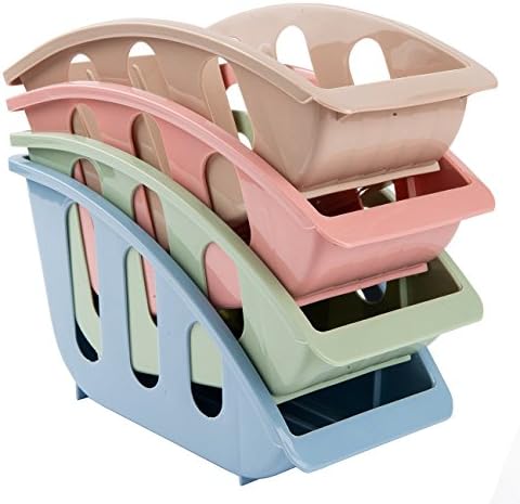 4 PCS Kitchen organizer Plate Rack Dish Rack Salad Dessert Plate Cradle