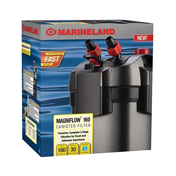 Marineland Magniflow Canister Filter for Aquariums, Fast Maintenance Best Aquarium Filters