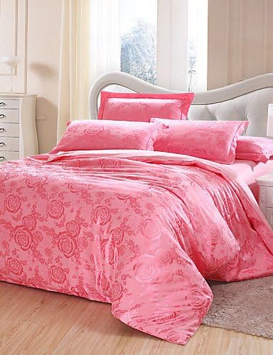 MEIREN Newcell Jacquard a Family of Four European Cotton Bedding Set , queen