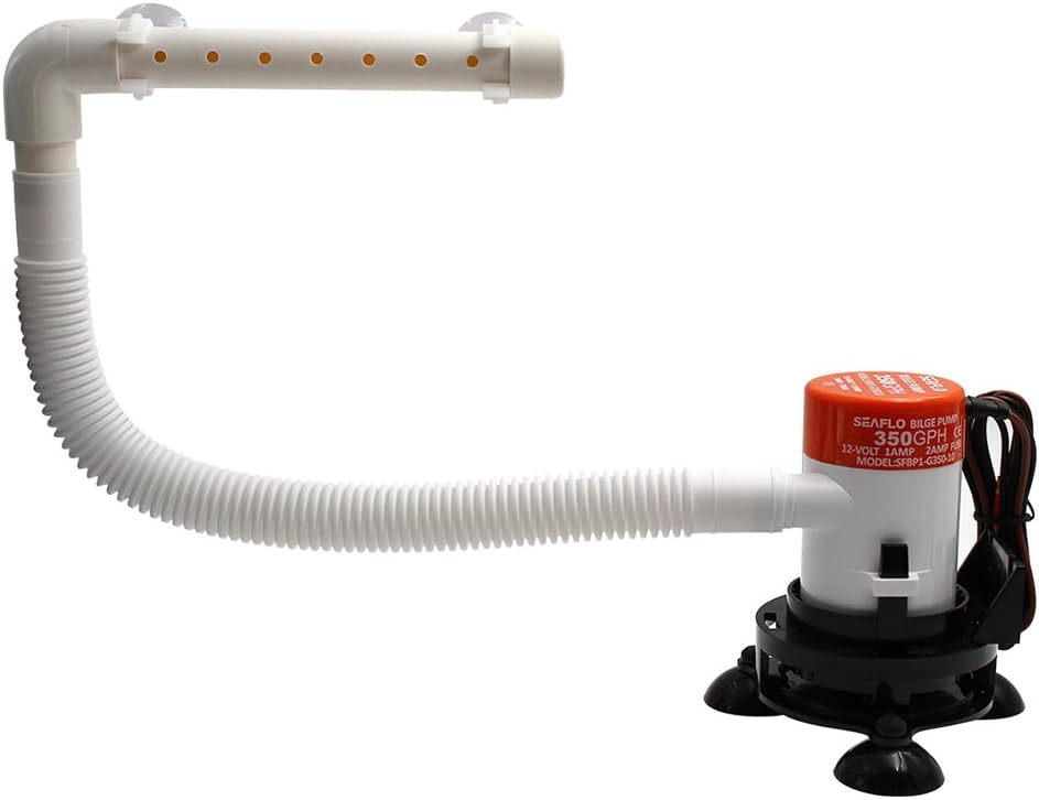 Portable 12v Livewell Aeration Pump System Kit for Boat Cooler Bucket