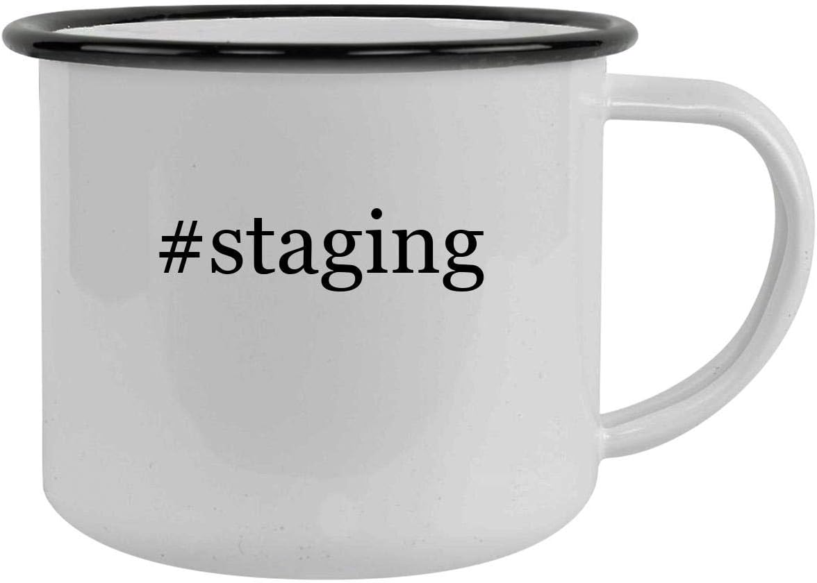 #staging - 12oz Hashtag Camping Mug Stainless Steel, Black