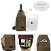 SAYGOER Canvas Sling Bag Chest Bag Pack Small Travel Unbalance Crossbody Bag Men Women with Adjustable Strap for Outdoor Sports