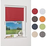 Garduna Thermo-Rollo Verdunkelung 90x150cm - Ohne Bohren Mit Klemmträger, 100% Blackout & Energiesparend