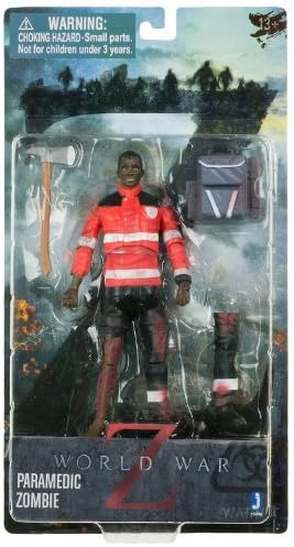Paramedic Zombie ~6.5" Figure w/ Axe, Backpack, & Removable Limbs: World War Z Action Figure Series