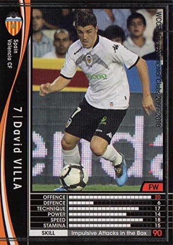 Amazon Wccf 09 10 バレンシア 黒 367 ダビド ビジャ トレカ 通販