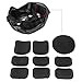 Vbestlife Helmet Padding Thick, Tactical Helmet Pads 19Pcs/Set Soft and Durable Eva Motorcycle Helmet Replacement Accessories Easton Baseball Helmet Foam Padding CCM Helmet Pad Insert