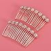 8-Flower Hairpin Combs Crystal Rhinestone Bridal Hair Pins Hair Clips Women Wedding Headpiece for Bride Bridesmaids