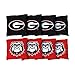 Victory Tailgate NCAA Collegiate Regulation Cornhole Game Bag Set (8 Bags Included, Corn-Filled) - Georgia Bulldogs