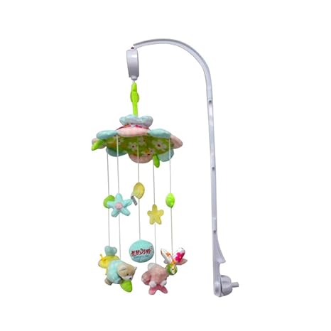 Linag Baby Crib Musical Mobile Suspension Cot Toy Activity Crib
