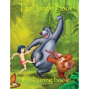 The Jungle Book: A great Jungle book colouring book for kids to entertain themselves. An A4 52 page colouring book. Great for kids 3+.