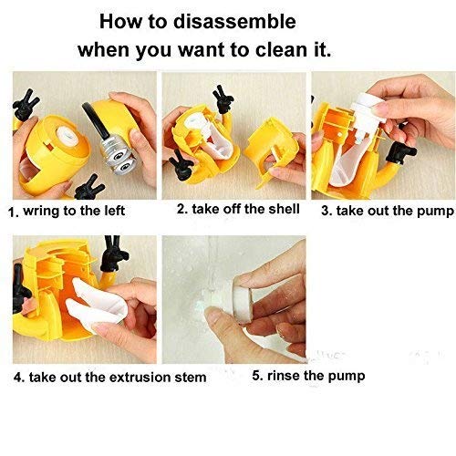 Cute Two Eyes Despicable Me Minions Design Combo Set Toothbrush Holder Automatic Toothpaste Dispenser with Rinse Cup (Yellow)
