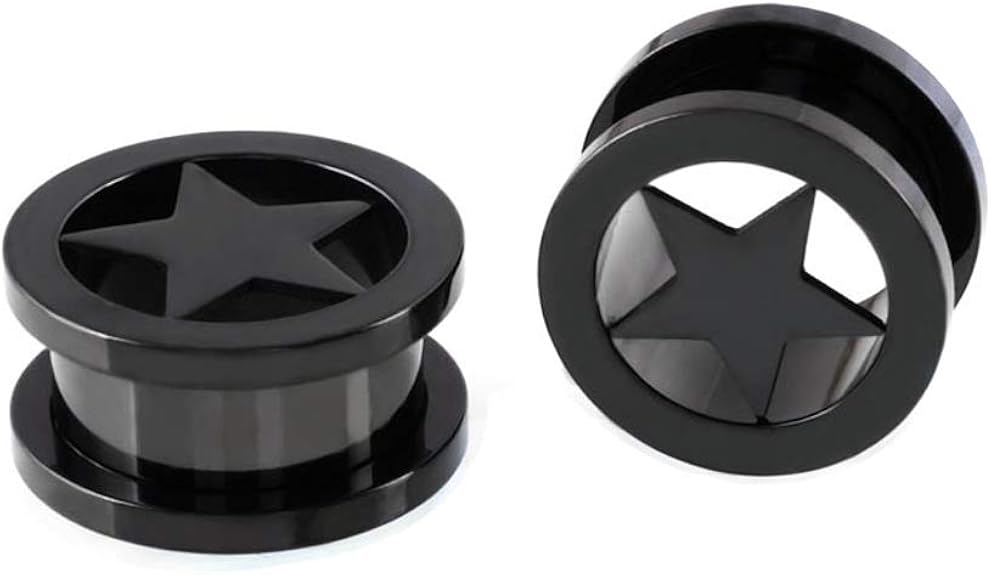 AIUIN 1 Paar Ear Spacer Tunnels Plugs Expander, Ear Spacer Tunnel