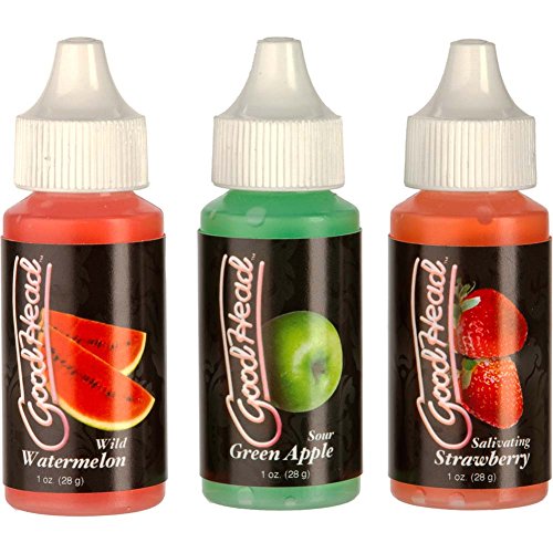 GoodHead Flavored Tingle Drops 3 Bottle Pack 1 oz. Each