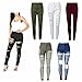 Ermonn Women's Distressed Ripped Denim Pencil Jeans Stretch High Waist Pants