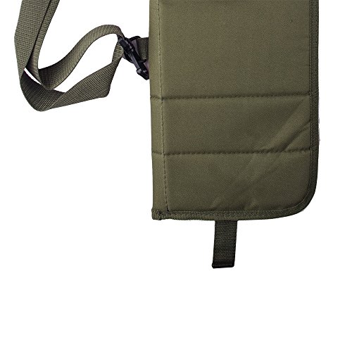 aokur Tactical Pistol Scabbard Holster Molle Rifle Sling Case Bag for Tactical Shotgun Outdoor Hunting (Army green)