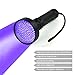 100 LED Black Light UV Flashlight Professional 395 NM UV Detector for Pet Urine Detection Cat Urine, Bed Bugs, Scorpions, Machinery Leaks Inspection for Commercial/Domestic Use