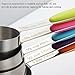 ANPHSIN 10 Pieces Stainless Steel Measuring Cups and Spoons Set with Silicone Handle Grip Perfect for Baking Accessories