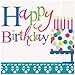 Confetti Birthday Deluxe Party Pack Serves 16 Plates Cups Napkins & Tablecloth