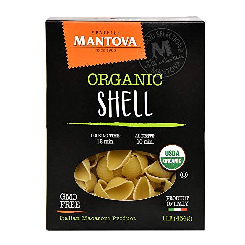 Mantova Italian Organic Pasta Shells 100 Durum Semolina Organic