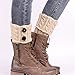 UINKE Winter Warmer Crochet Leg Knit Boot Socks Womens Knit Twist Buttons Boot Socks