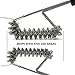 RVZHI Grill Brush with Integrated Cleaning Scraper,18 Inches 3 in 1 BBQ Grill Brush, Durable & Effective, Barbecue Grill Cleaning Brush Kit 360°Rotation Clean Safe & Perfect Barbecue Tool