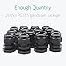 Lantee PG 13.5 Cable Gland - 20 Pieces Black Plastic Nylon Waterproof Wire Glands Connector Fitting Fit for 6mm to 12mm Cable Range