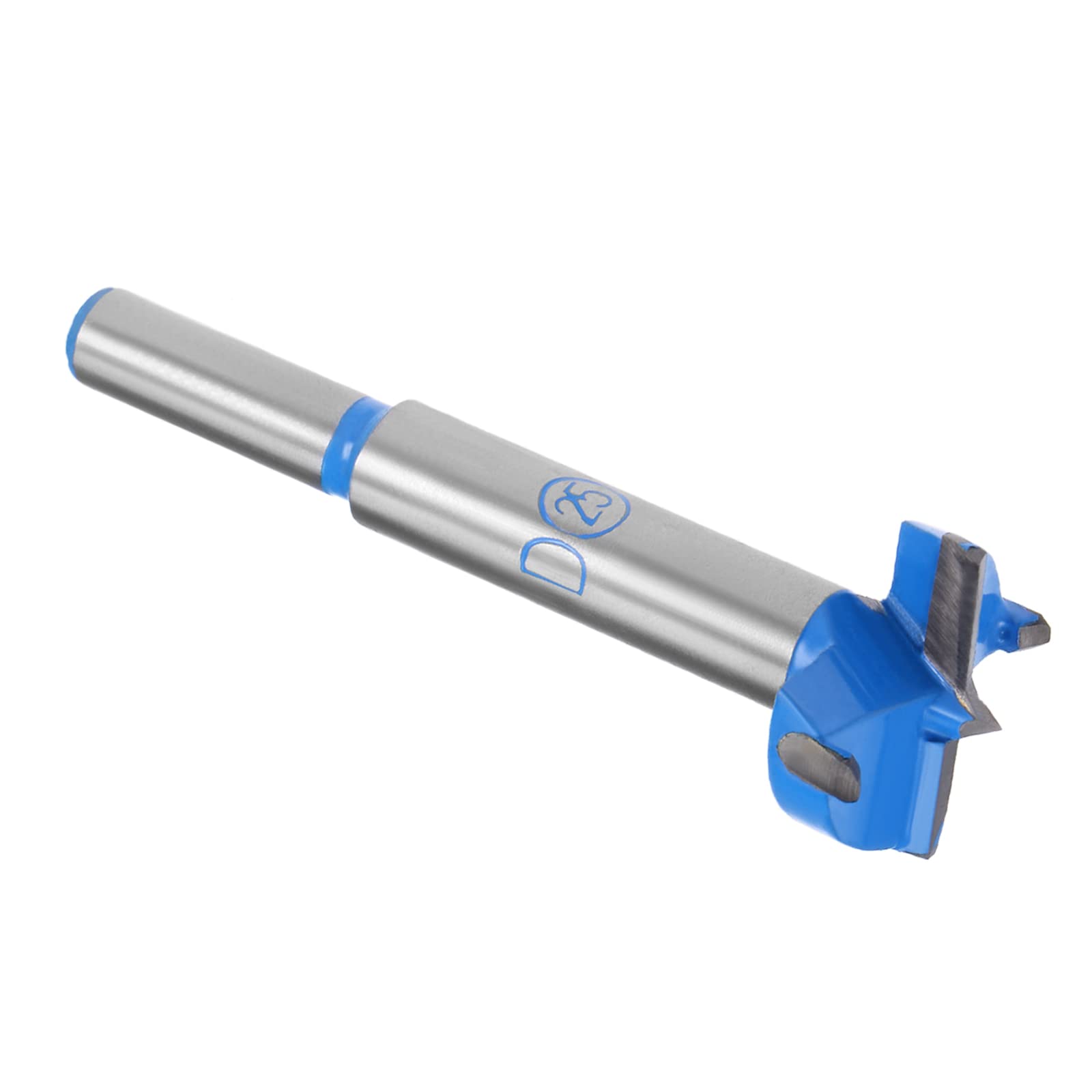 Kozelo Forstner Drill Bit - [25mm] Tungsten Carbide Auger Opener for Wood Furniture Hinge Woodworking Use, Round Shank, Dark Blue