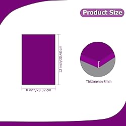 Eszeoee 2 Pack 8'' x 12'' Opaque Purple Acrylic