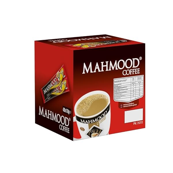 MAHMOOD 3 IN 1 COFFEE – INSTANT COFFEE WITH MILK AND SUGAR – DELICIOUS, EASY-TO-MAKE INSTANT COFFEE PACKETS