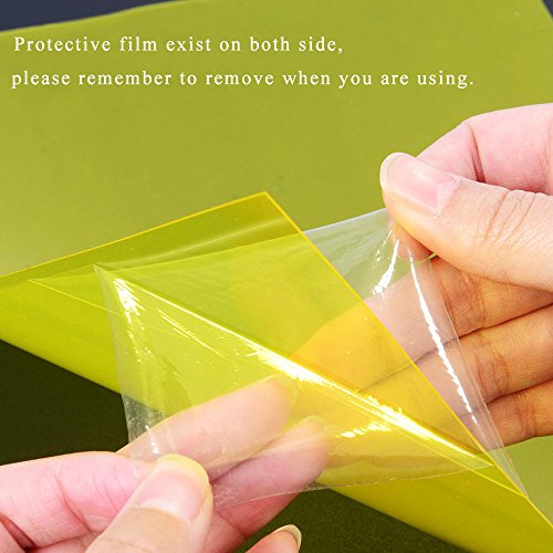 INNKER 14pcs Square Gel Filter Kit Color Correction Gel Light Filter Sheets Transparent Film Plastic Sheets for Camera Flash Light (22 x 28cm/8.5 x 11 in, 7