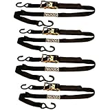 Condor Motorcycle 2 Pairs of Ratchet Tie-Downs Sets for Wheel Chock / Trailer Stand