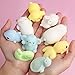 LightAngel 12 Mochi Squishy Toys Filled 12 Surprise Eggs,Jumbo Mochi Bunny Inside,Food Grade Prefilled Surprise Eggs with Mochi Funny Toys,Party Favors,Prize for Box,Soft Stress Relief