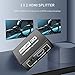 [Upgraded Version] Enlody 1x2 HDMI Splitter 1 in 2 Out, Support 4K 30Hz HDCP1.4 HDR10 FullHD 1080P 4K 3D for Duplicate/Mirror Dual Monitors - 1 Input to 2 Outputs